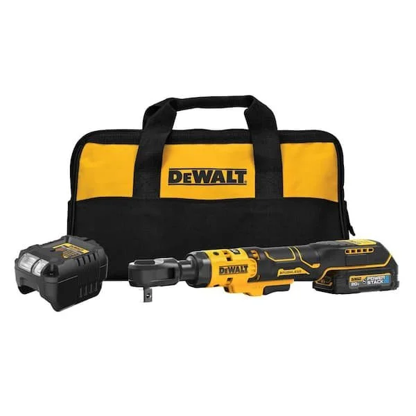 DEWALT Atomic 20V MAX Brushless Cordless 1/2 in Ratchet Kit with battery and charger on sale for $189