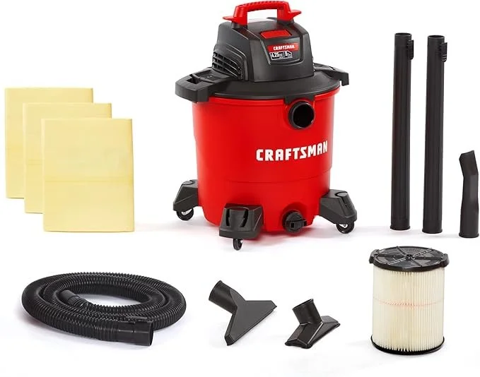 CRAFTSMAN CMXEVBE18590 9 gallon 4.25 peak HP wet dry shop vacuum with hose and attachments 31% off on Amazon
