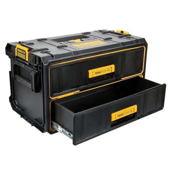 DEWALT ToughSystem 2.0 21.8 inch hand tool box with double deep drawers