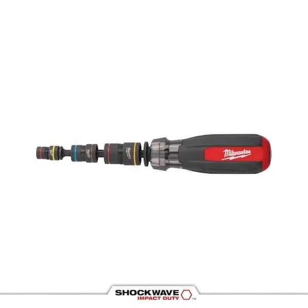 Milwaukee Multi Nut Driver with SHOCKWAVE Impact Duty Magnetic Nut Drivers six in one tool on sale for $24.97 at The Home Depot