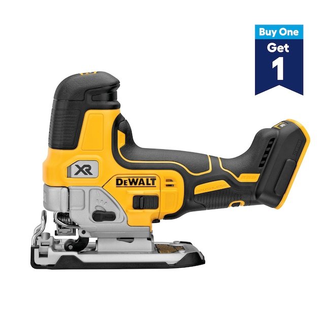 DEWALT XR 20V MAX brushless cordless jigsaw with two free 20V XR 4Ah batteries deal