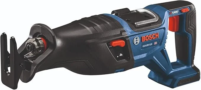 Bosch GSA18V 110N PROFACTOR 18V cordless reciprocating saw bare tool on a white background.