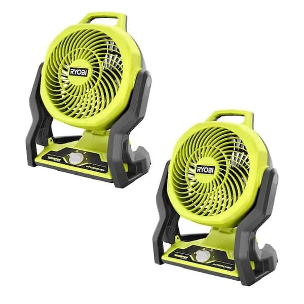 RYOBI ONE+ 18V cordless 7 1/2 inch hybrid WHISPER series fan 2 pack tools only on sale 33% off for $79 today only