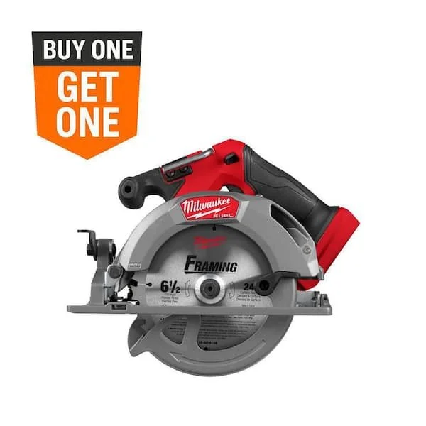 Milwaukee M18 FUEL 6 1/2 inch Brushless Cordless Circular Saw with Free M18 High Output 6.0Ah Battery pack
