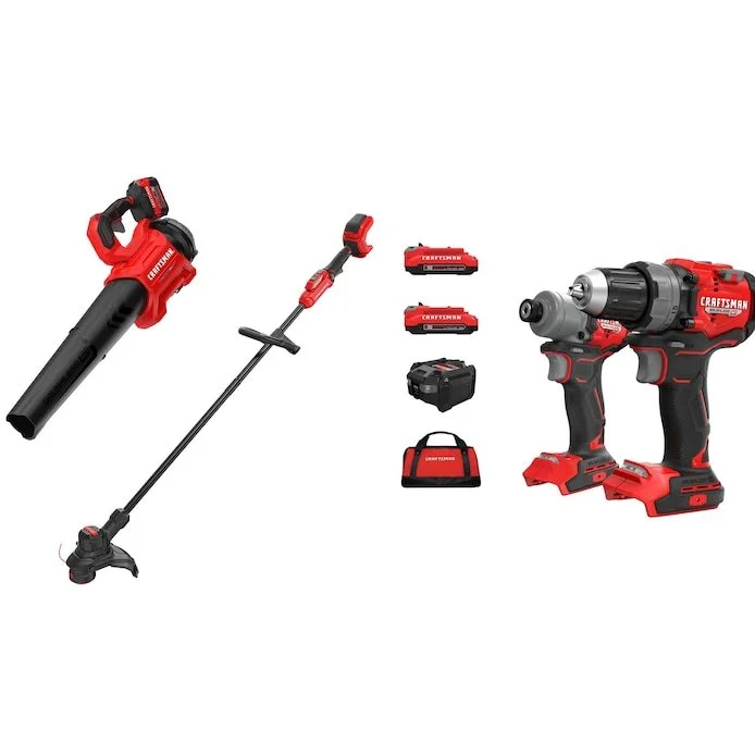 CRAFTSMAN V20 cordless power tool kits on sale at Lowe's today only with up to $159 off select drill, impact, and combo kits online