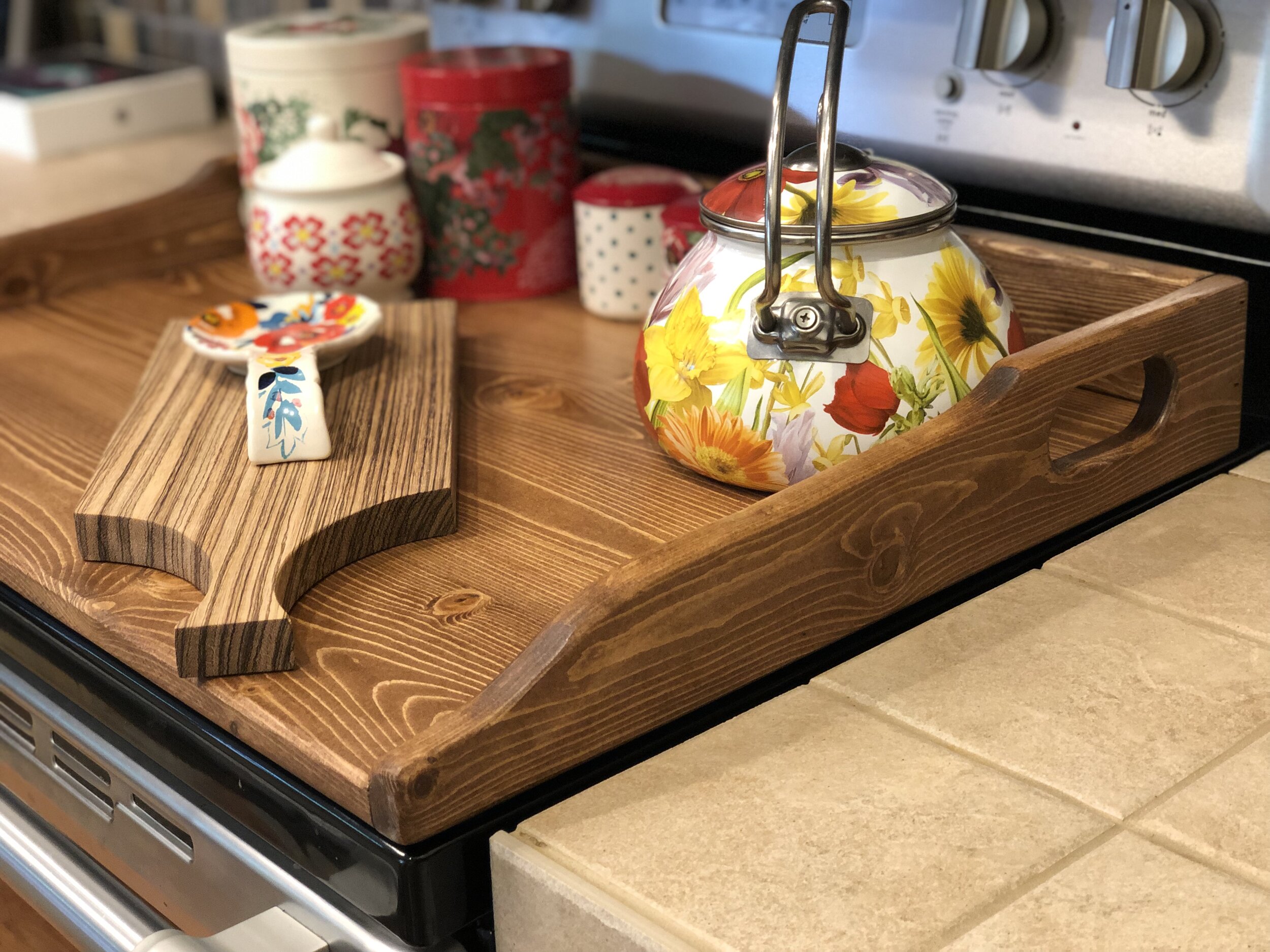 Latest Project, stove top cover : r/BeginnerWoodWorking