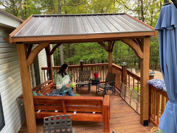 Adding a Gazebo To An Existing Deck | How To — 731 Woodworks