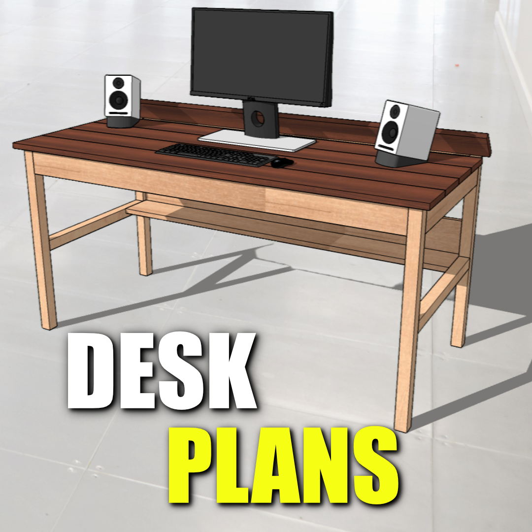 DIY Desk with Cable Management Build Plans — 731 Woodworks