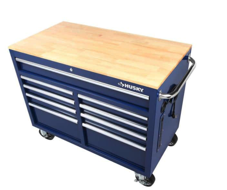 Save $70 on a BLUE Husky Workbench/Toolbox — 731 Woodworks