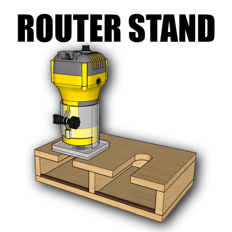 DIY router stand and tool organizer station made from scrap wood