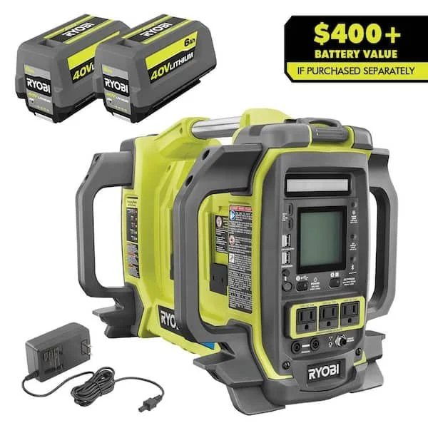 ⚡ RYOBI 40V Power Station with Batteries – $150 Off TODAY ONLY!
