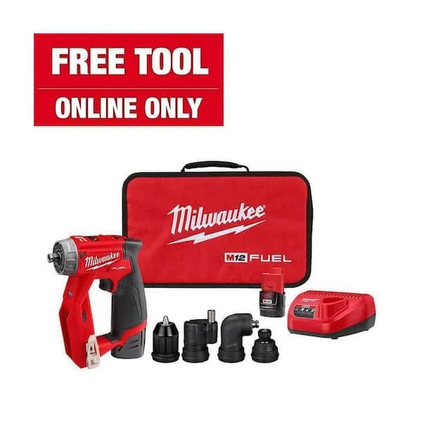 🔥 Milwaukee M12 FUEL 4-in-1 Installation Drill/Driver Kit – Free Tool Offer!