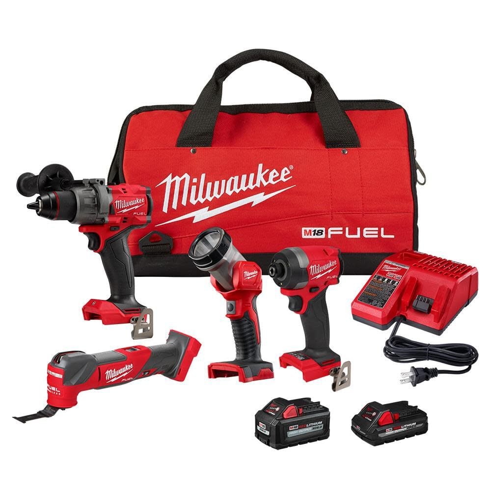 🔥 Milwaukee M18 FUEL 4-Tool Combo Kit – 50% Off with Extra 20% Discount (Today Through 7/13/25)