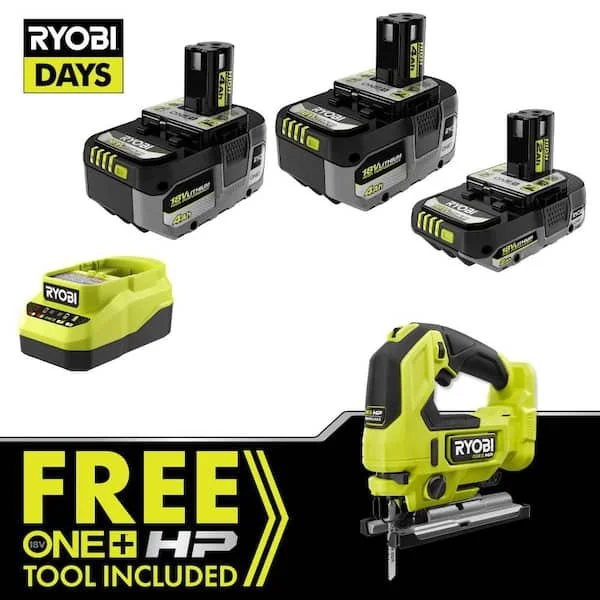🧩 RYOBI ONE+ HP 18V Brushless Jig Saw Kit – TODAY ONLY: $159 (Save $331.97!)