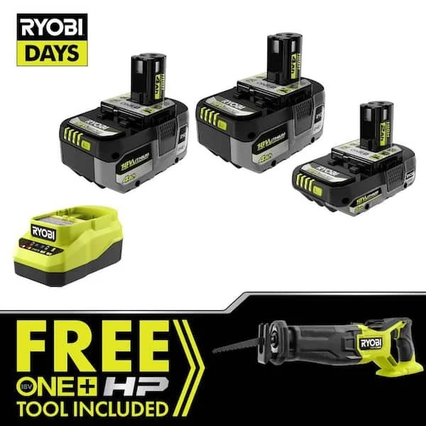 🪚 RYOBI ONE+ HP 18V Reciprocating Saw Kit – Today Only: $159 (Save $331.97!)
