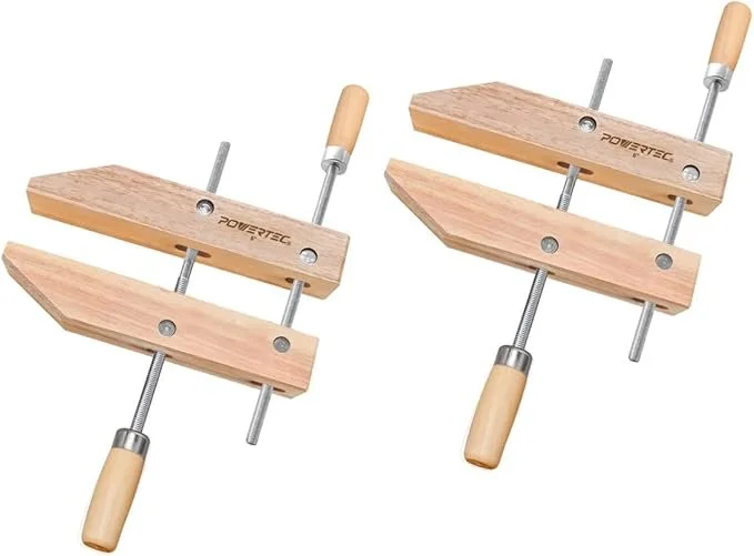 🔥 Only $23.60 POWERTEC Wooden Handscrew Clamp 2 Pack 6 Inch Lowest Price Ever!