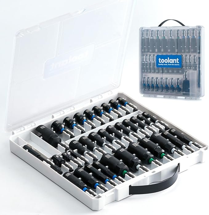 🧲 37% OFF: toolant 34-Piece Magnetic Impact Nut Driver Set Now $31.44