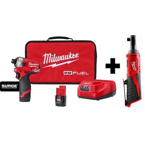 🔥 TODAY ONLY: Milwaukee M12 FUEL Surge Impact Driver + 3/8" Ratchet Kit Just $159 (Was $319)