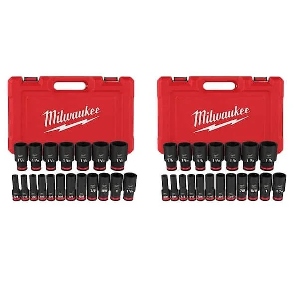 🔧 TODAY ONLY: Milwaukee SHOCKWAVE 1/2 in. SAE Impact Socket Set Just $169