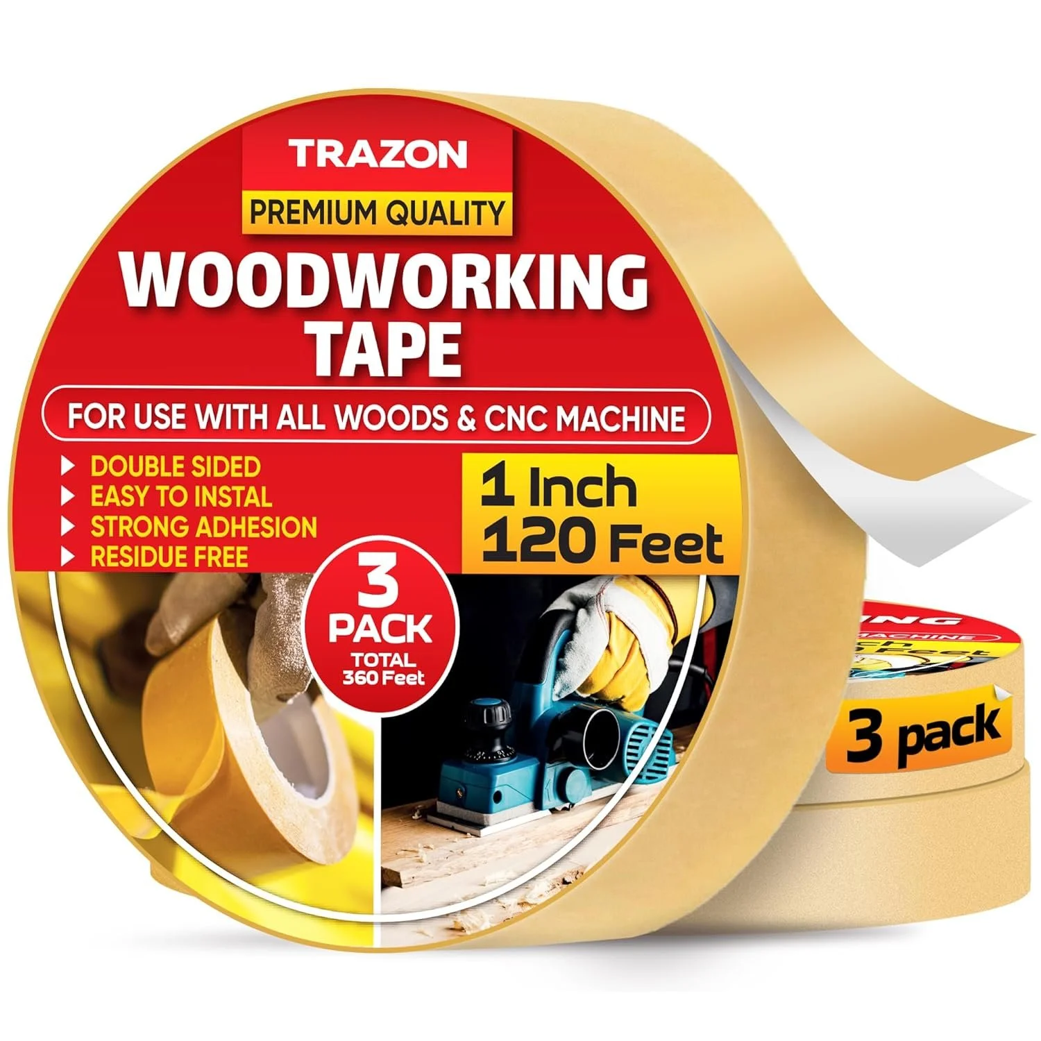 🪵 Double-Sided Woodworking Tape (3-Pack) Now $19.79 — Down from $34.99!