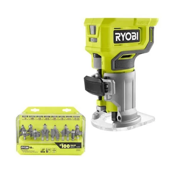 🎯 DEAL: RYOBI 18V Compact Router + 15pc Carbide Bit Set – Now $118.97 (Was $168.97)