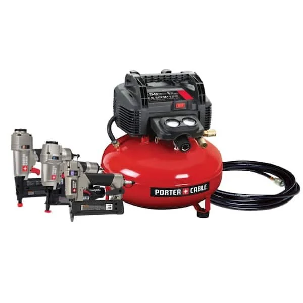 🔨 TODAY ONLY: Porter-Cable Air Compressor and 3 Nailer Combo Kit – Now $229 (Was $349)