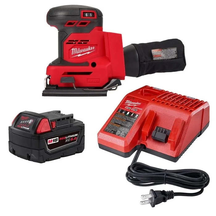 🟥 $150 Off Milwaukee M18 1/4 Sheet Sander Kit