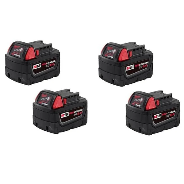 Today Only Milwaukee M18 5.0Ah Battery 4 Pack Only $279