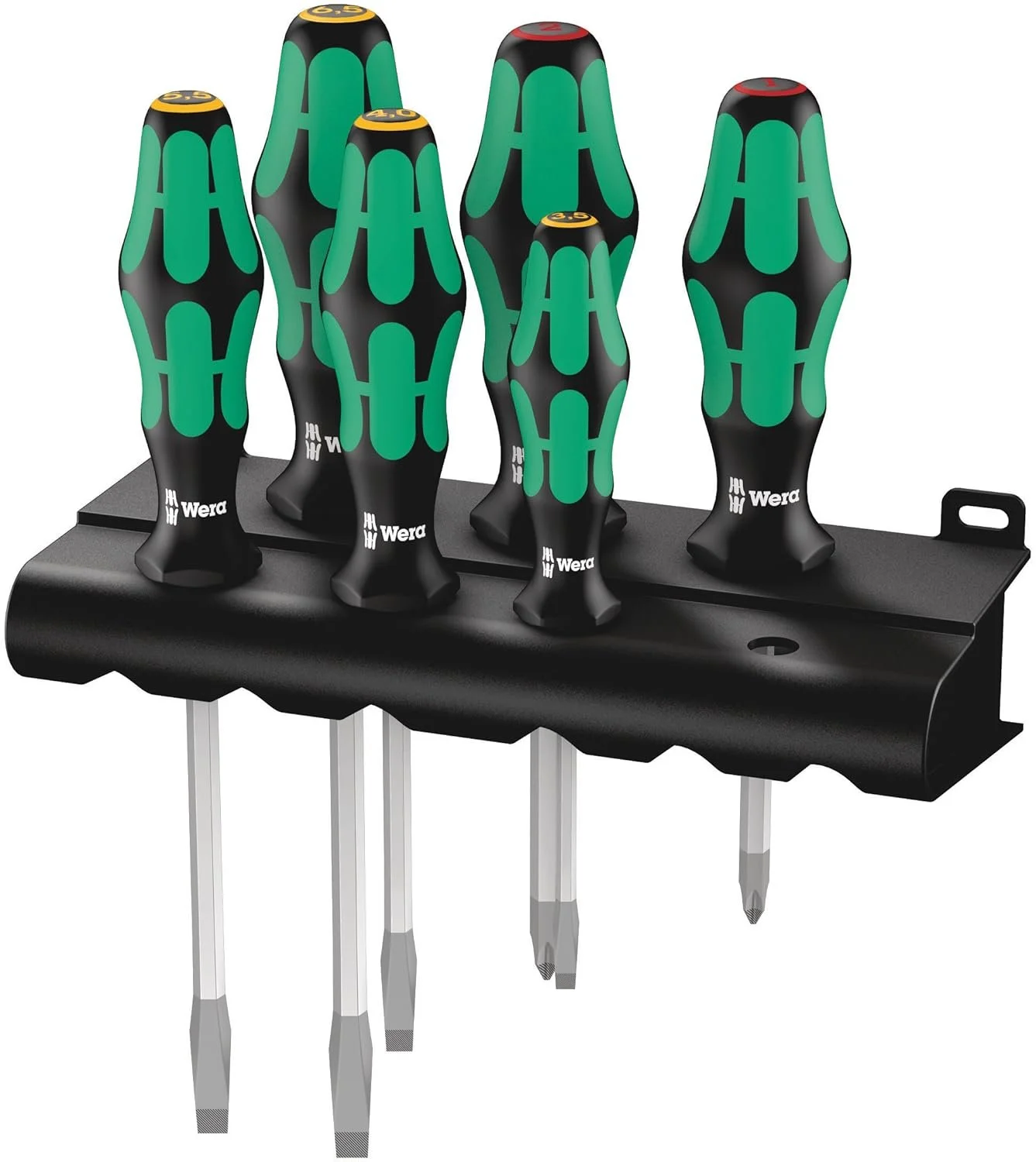 Wera Kraftform Plus 334 SK 6 Screwdriver Set with Rack Lasertip Now $42