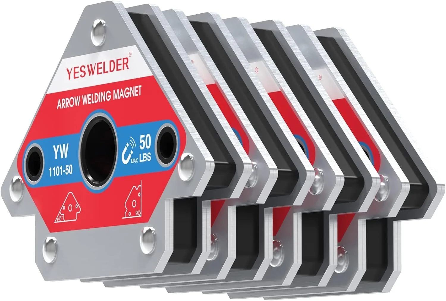 Lowest Price Ever YESWELDER 50 LB Welding Magnet 4 Piece Set Now $17.59
