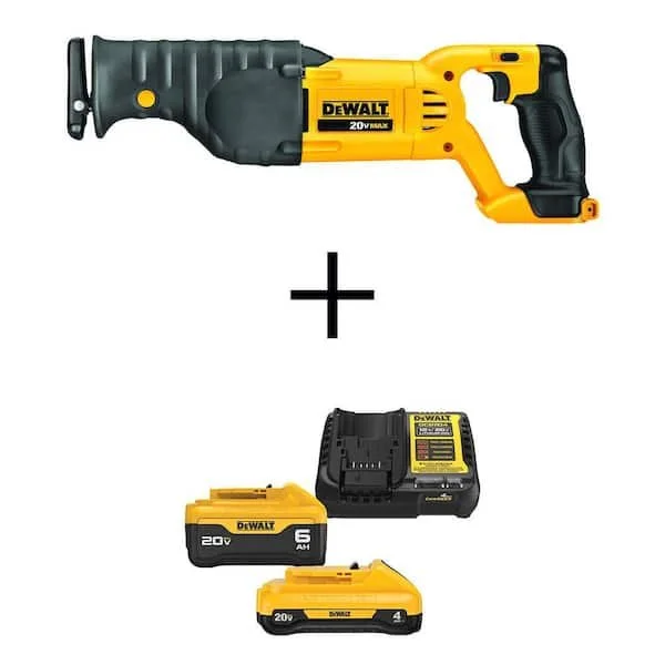 Today Only DEWALT 20V MAX Cordless Reciprocating Saw with Two Batteries and Charger Now $229