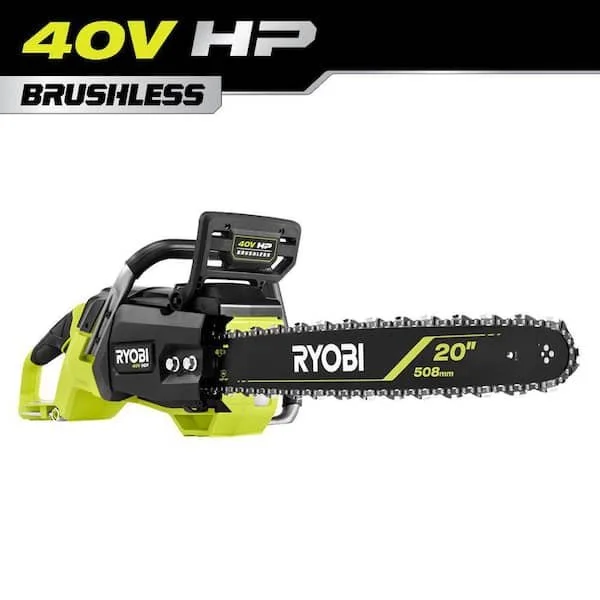 RYOBI 40V HP Brushless 20 in Battery Cordless Electric Chainsaw Tool Only Now $279 (Save $70!)