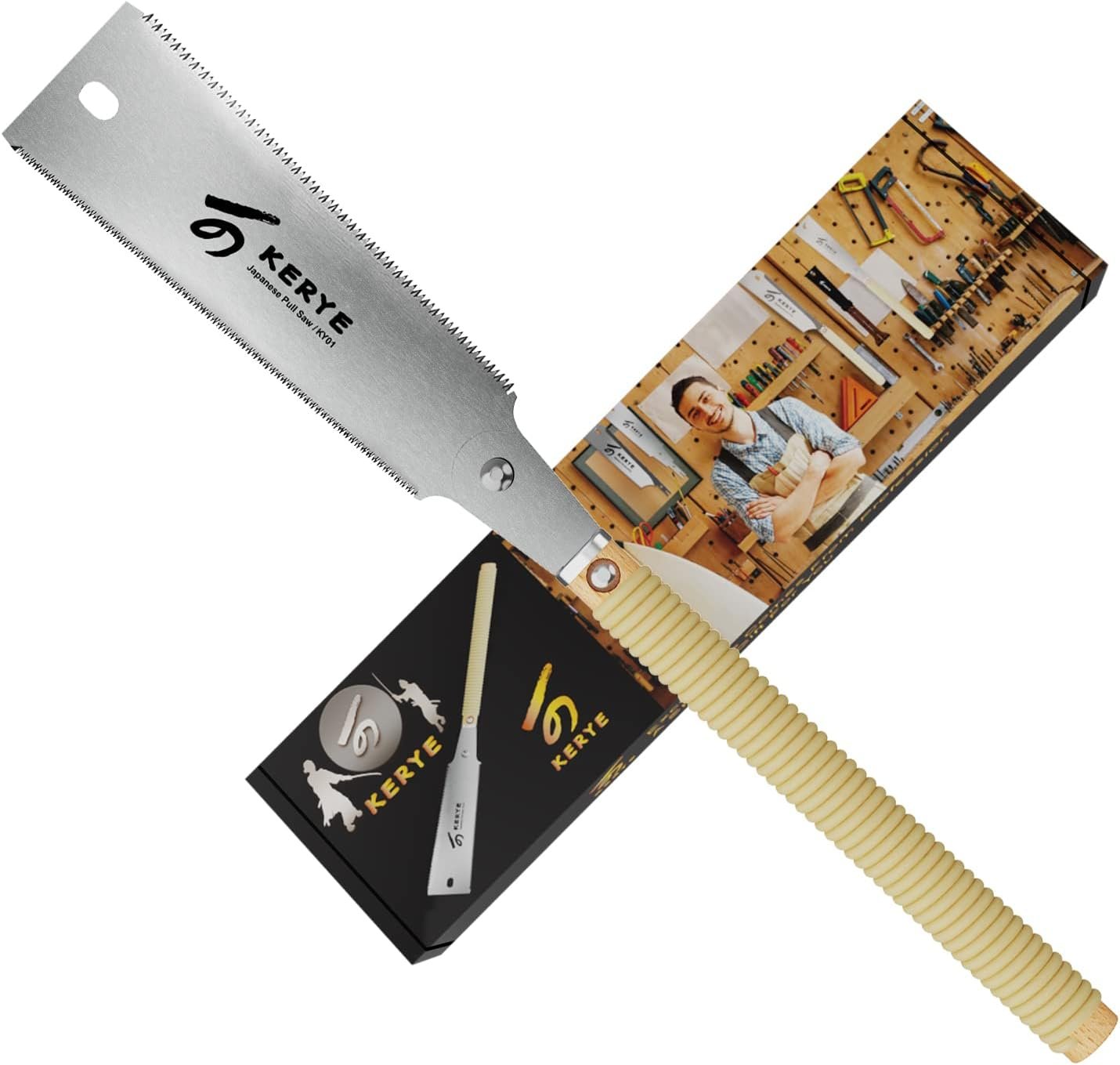 KERYE Japanese Pull Saw 9.5 in Now $14.74 Save $7.24