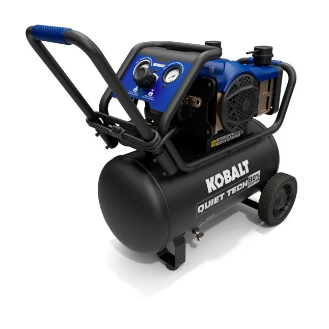 💨 Today Only Save $70 on Kobalt QUIET TECH 10 Gallon Portable Electric 175 PSI Horizontal Air Compressor $249