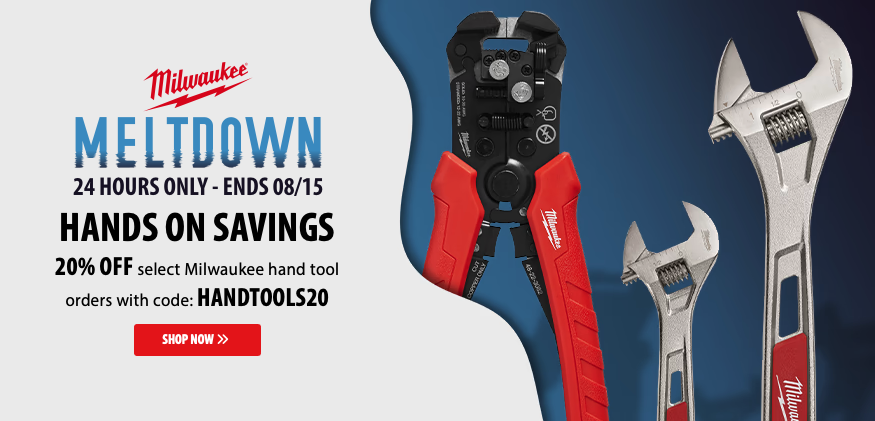 🛠️ Save 20% on Select Milwaukee Hand Tools Orders with Code HANDTOOLS20
