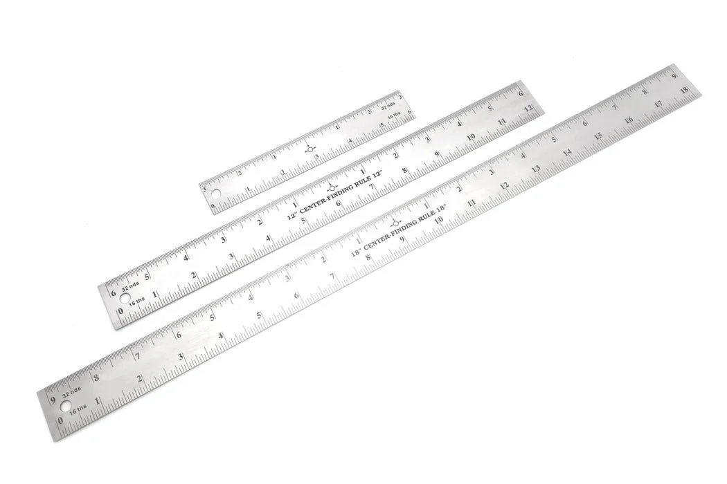 📏 Save 50% on 3 Piece Stainless Steel Center Finding Ruler Set $8.48
