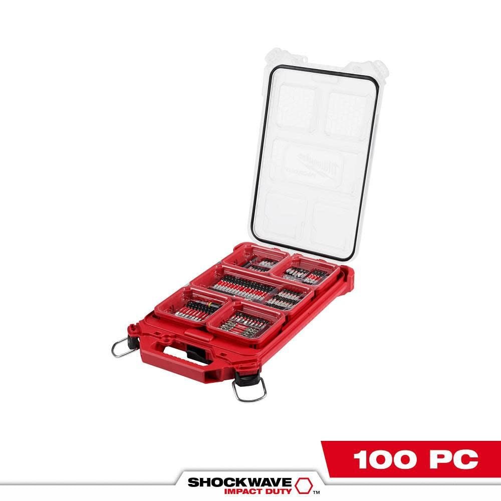 Today Only Milwaukee 100PC Shockwave Packout Kit 55% Off Now $49.97 Was $109.99