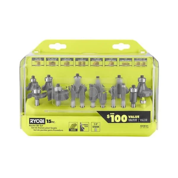 Today Only RYOBI Router Bit Set $39.97 Save 43%