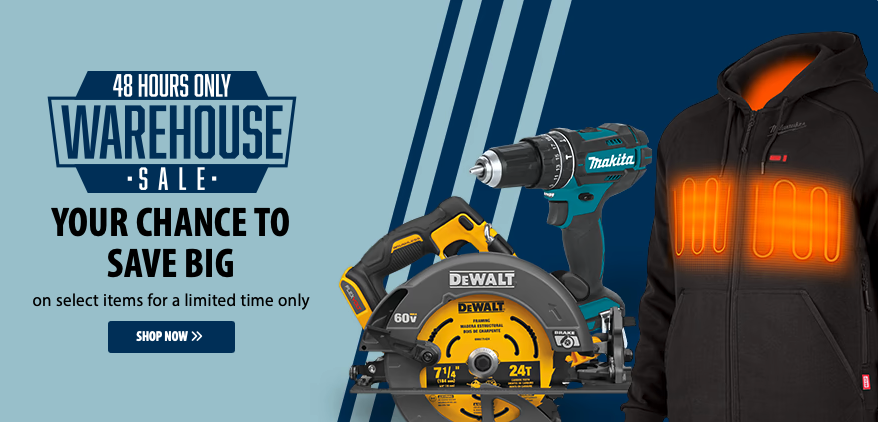 Save up to 60% WAREHOUSE SALE at Acme Tools