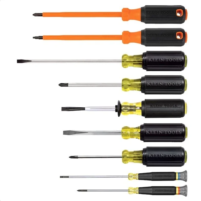 Klein Tools 9 Piece Screwdriver Set Deal $39.98