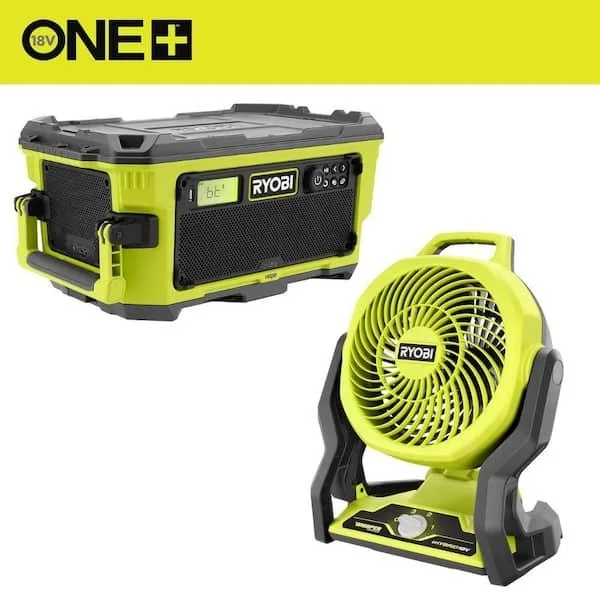 Today Only RYOBI Stereo and Fan Deal $199 Save $59