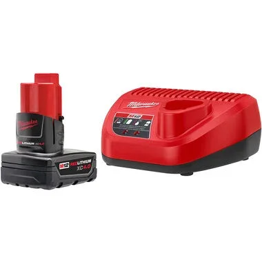 51% Off Milwaukee M12 XC4.0 Starter Kit Only $49