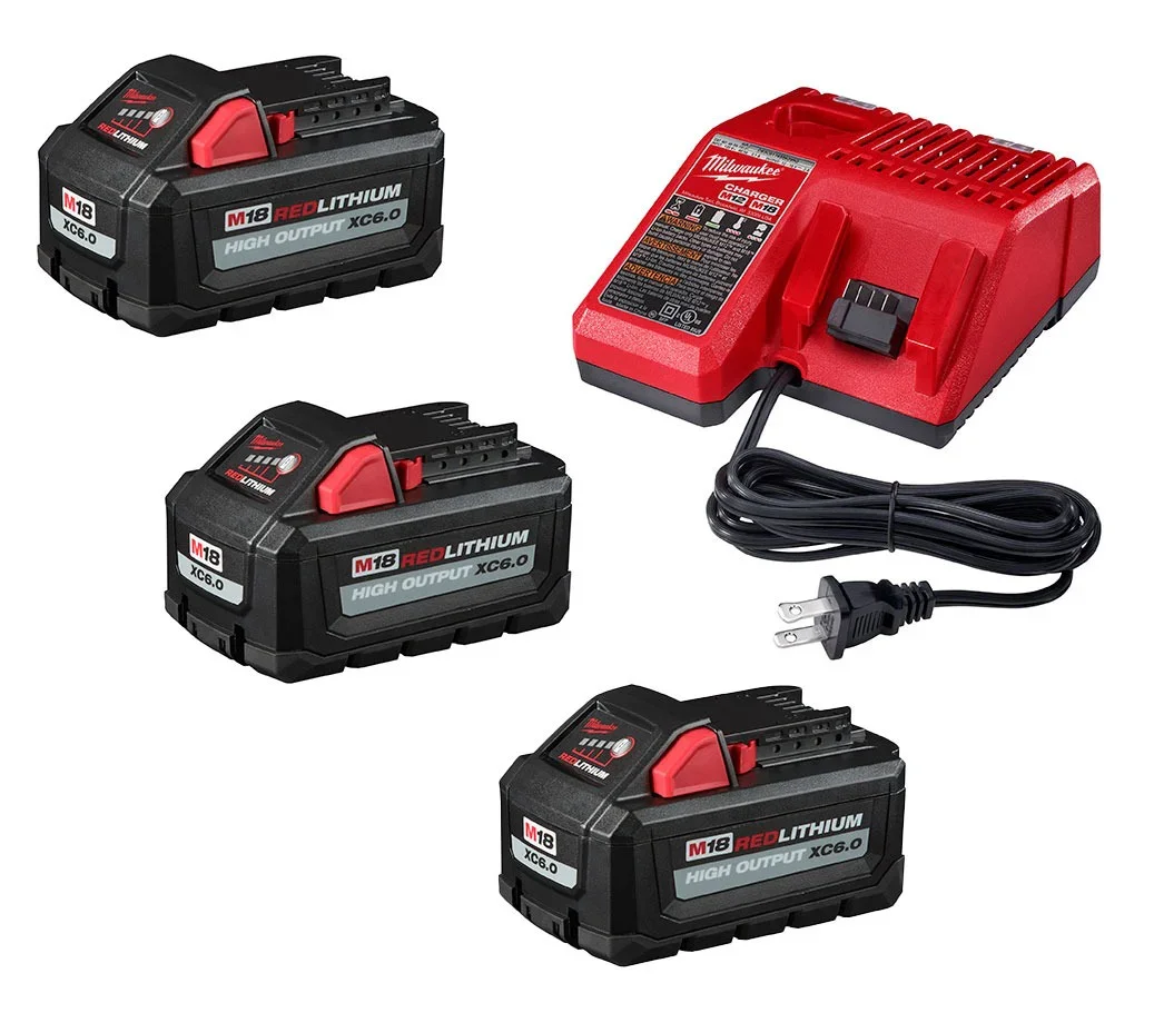 $210 Off Milwaukee M18 XC 6.0Ah Battery 3 Pack Deal