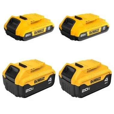 DeWALT 20V Battery 4 Pack Deal $199