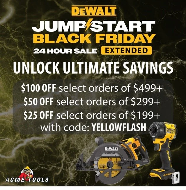 🔥 DeWalt Tool 48-Hour Flash Sale – Save Up to $100! (Nov 5–6 Only)