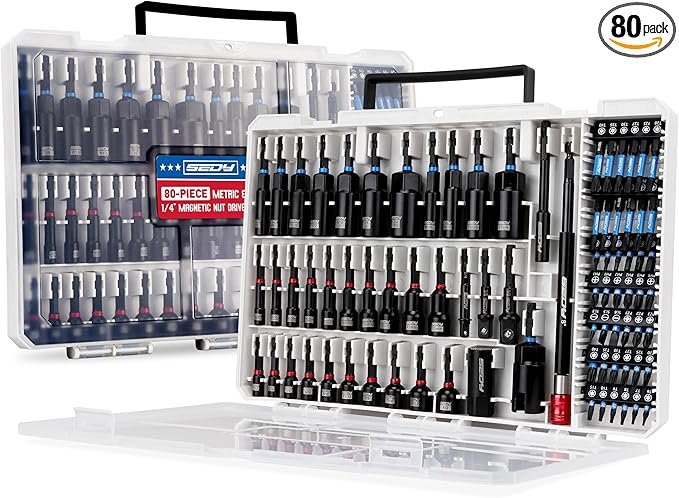 25% Off 80-Piece Magnetic Impact Nut Driver Set Deal $39
