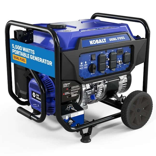 Today Only $150 Off Kobalt Dual Fuel Generator Deal $549