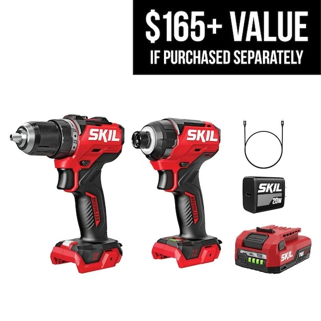 Today Only SKIL 12V Combo Kit $69.98 Save $49.02
