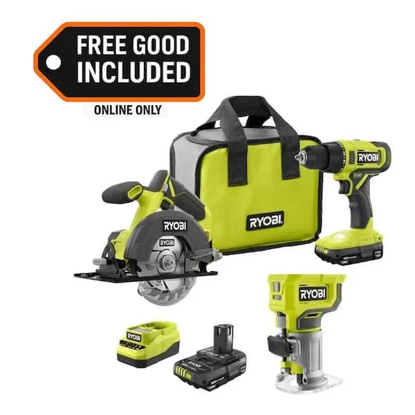 Today Only RYOBI 2 Tool Combo with Free Router $129