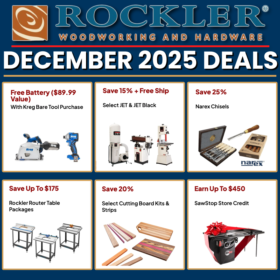 Best Rockler Tool Deals for December 2025 (Updated Daily)